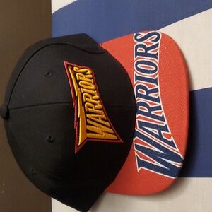 Mitchell & Ness Golden State Warriors Swingman Pop Black/Red Adjustable Snapback